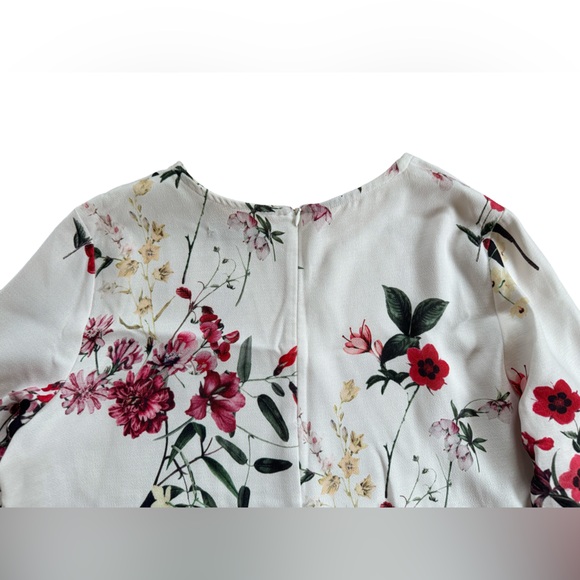 Suzy Shier Floral Long Sleeve Blouse Top - Picture 5 of 11